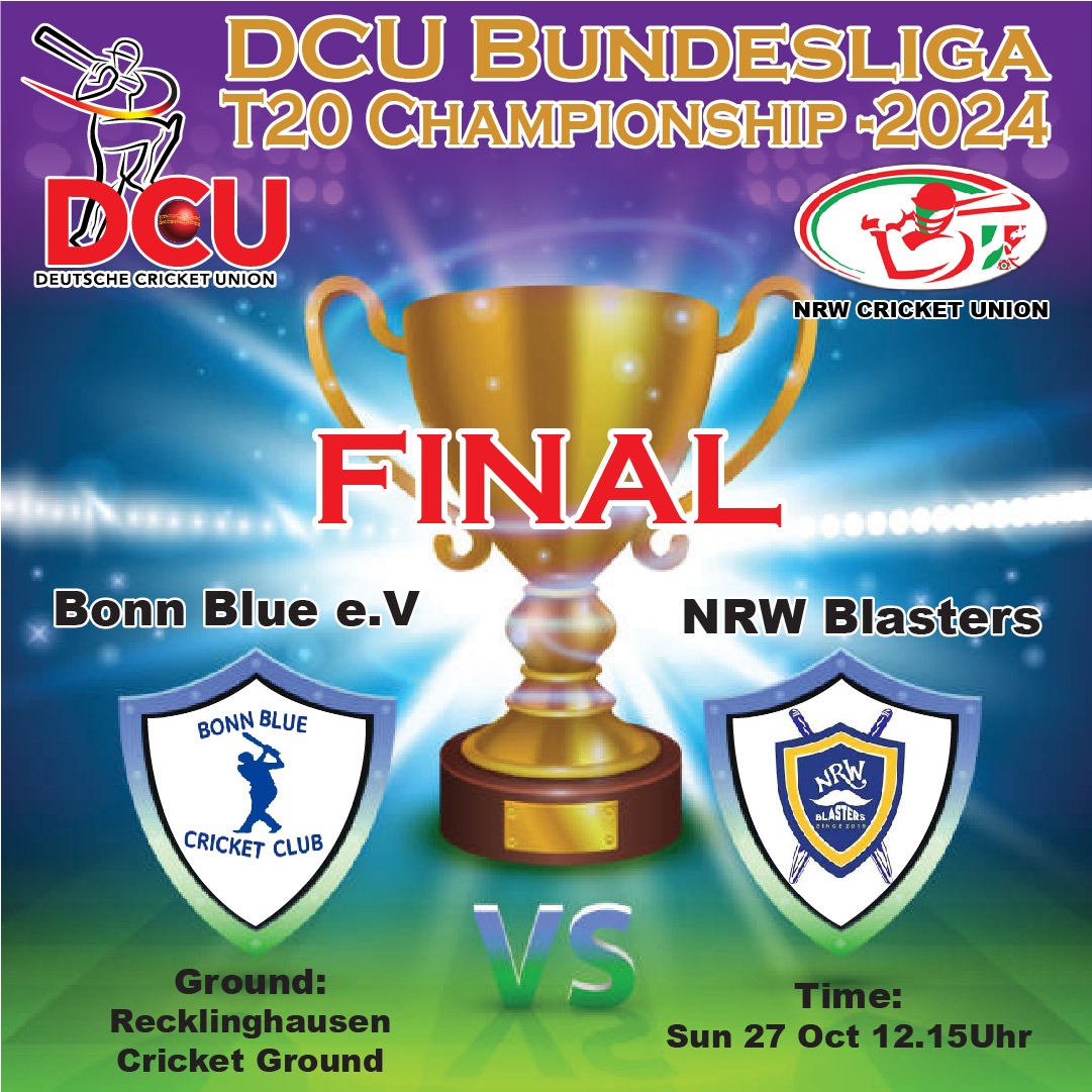 DCU Bundesliga T20 Championship 2024  FINAL Bonn Blue e.V VS NRW Blasters